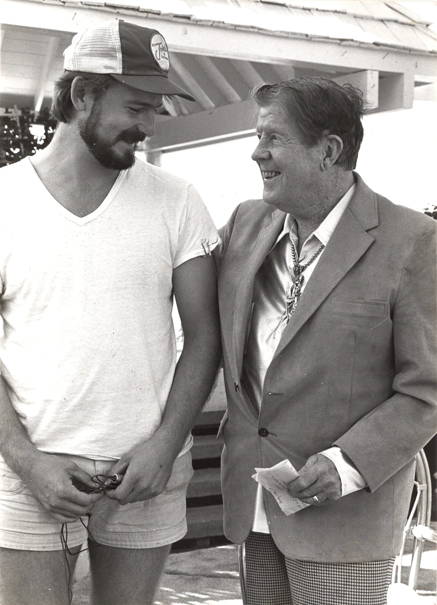 with Rudy Vallee, Marina Del Rey, CA