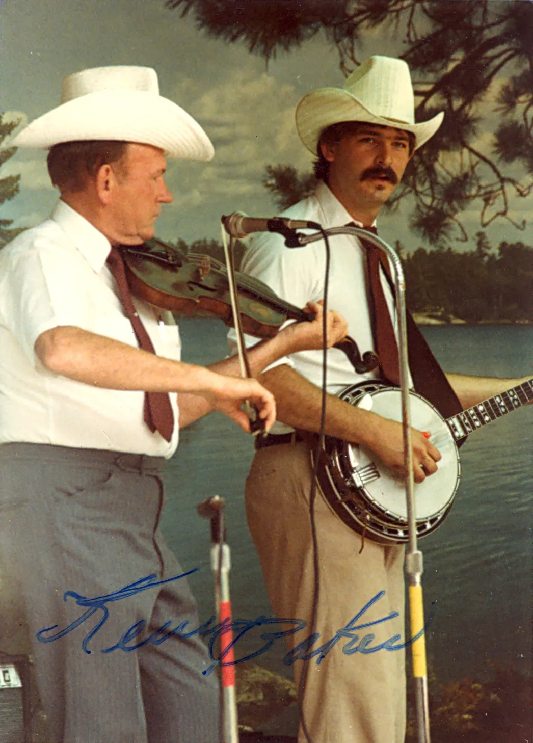 with the greatest fiddler in Bluegrass music, Kenny Baker, Geneva, OH