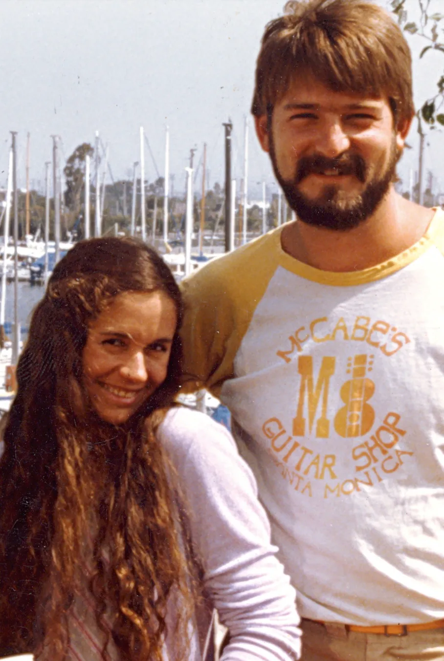 with Nicolette Larson, Marina Del Rey, CA